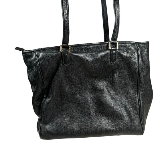 Tory Burch Black Clay Shopper Tote Pebble Leather - Picture 6 of 15